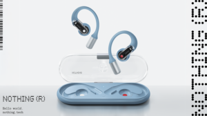 Nothing präsentiert Ear (open) in Blau: Gemacht für Bewegung. Verbunden mit der Umgebung.